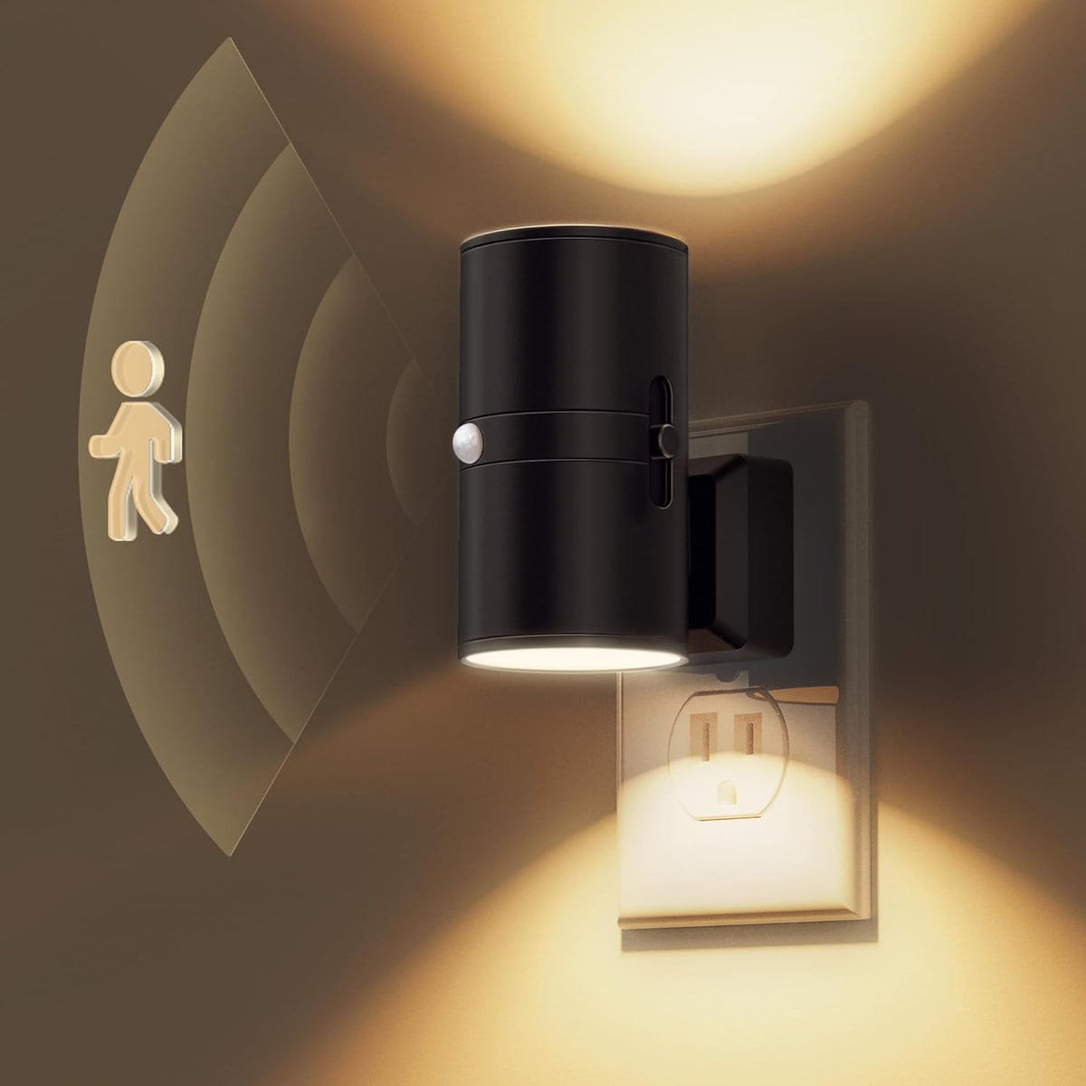 Minimalist LED Wall Light with Light Sensor – Automatic Day & Night Function for Modern Interiors