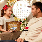 Gold-Tone Jewellery Advent Calendar with Necklaces, Rings and Earrings, Gold Box 2026