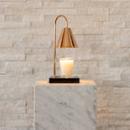 Candle Warmer Lamp with Timeless Marble Finish – Flameless Warmth