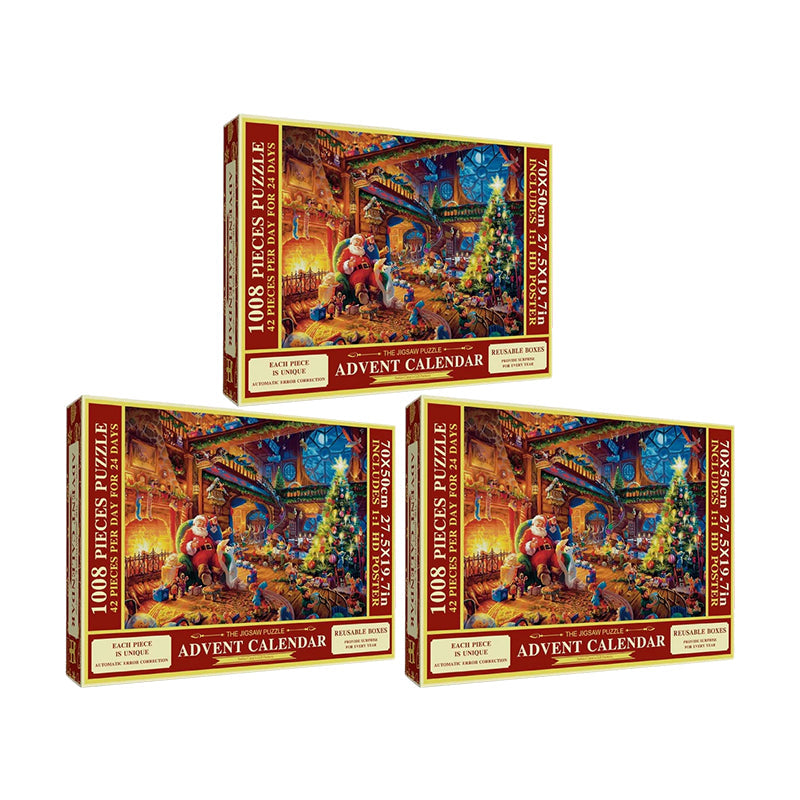 Piecora | Christmas Jigsaw Puzzle Advent Calendar with 1008 Pieces