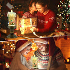Decorative LED Christmas Candle Night Light – Warm White Table Candle for Festive Living Room Decoration