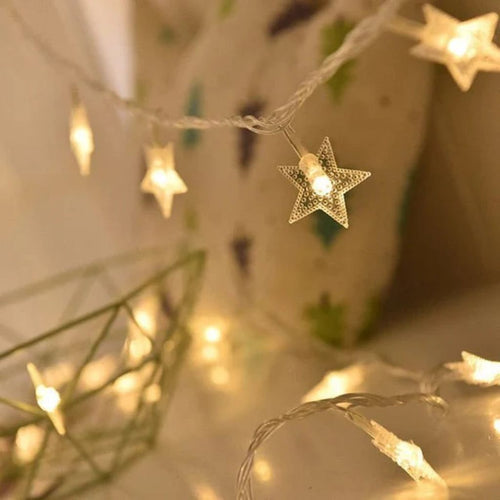 Battery LED Fairy Lights, Warm White – Star String Lights & Night Light Decoration for Kids’ Room & Nursery