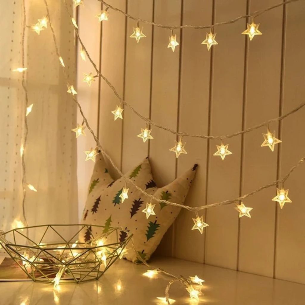Battery LED Fairy Lights, Warm White – Star String Lights & Night Light Decoration for Kids’ Room & Nursery