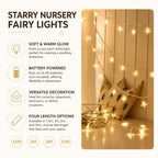 Battery LED Fairy Lights, Warm White – Star String Lights & Night Light Decoration for Kids’ Room & Nursery