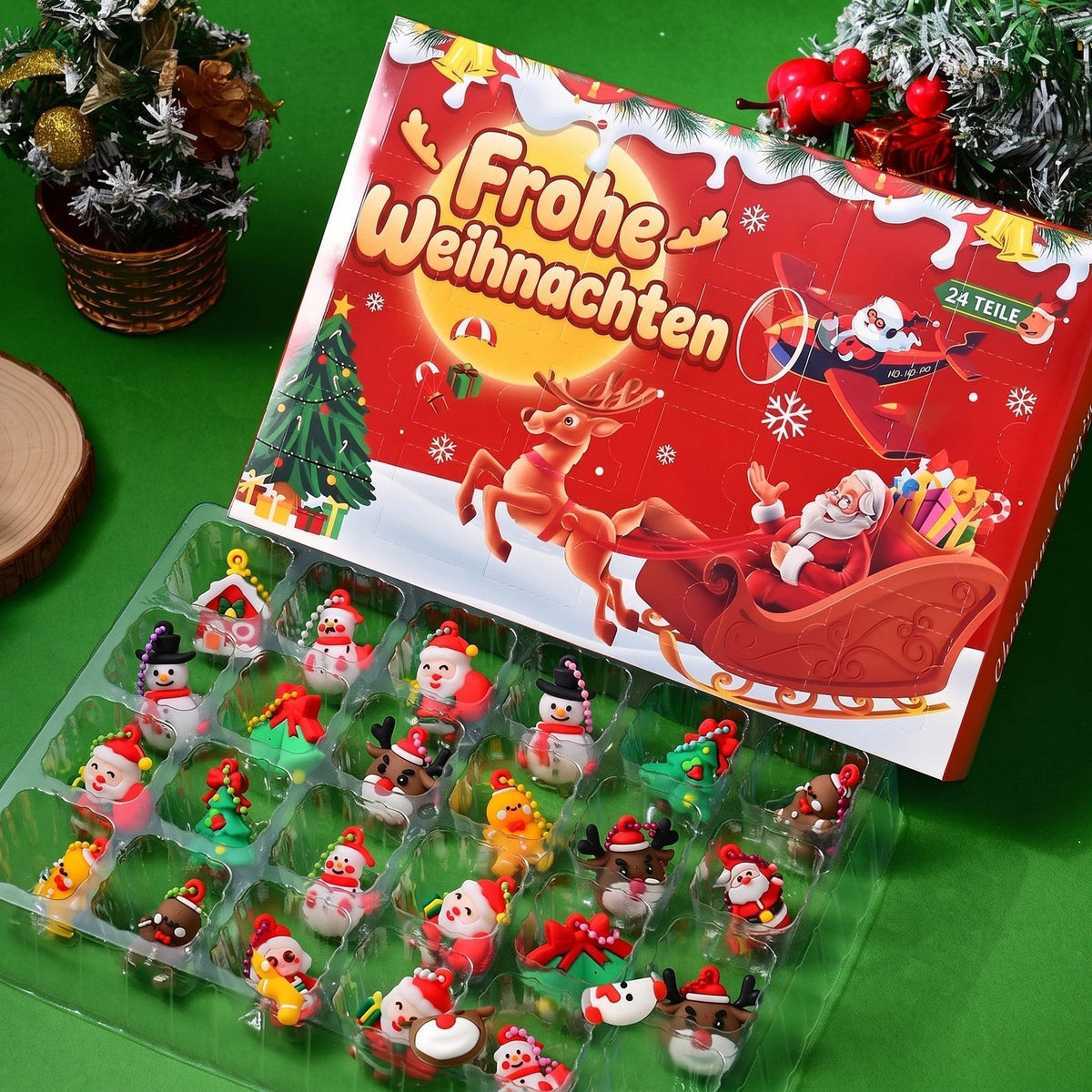 Christmas Figures Advent Calendar with 24 Resin Mini Figures 2026