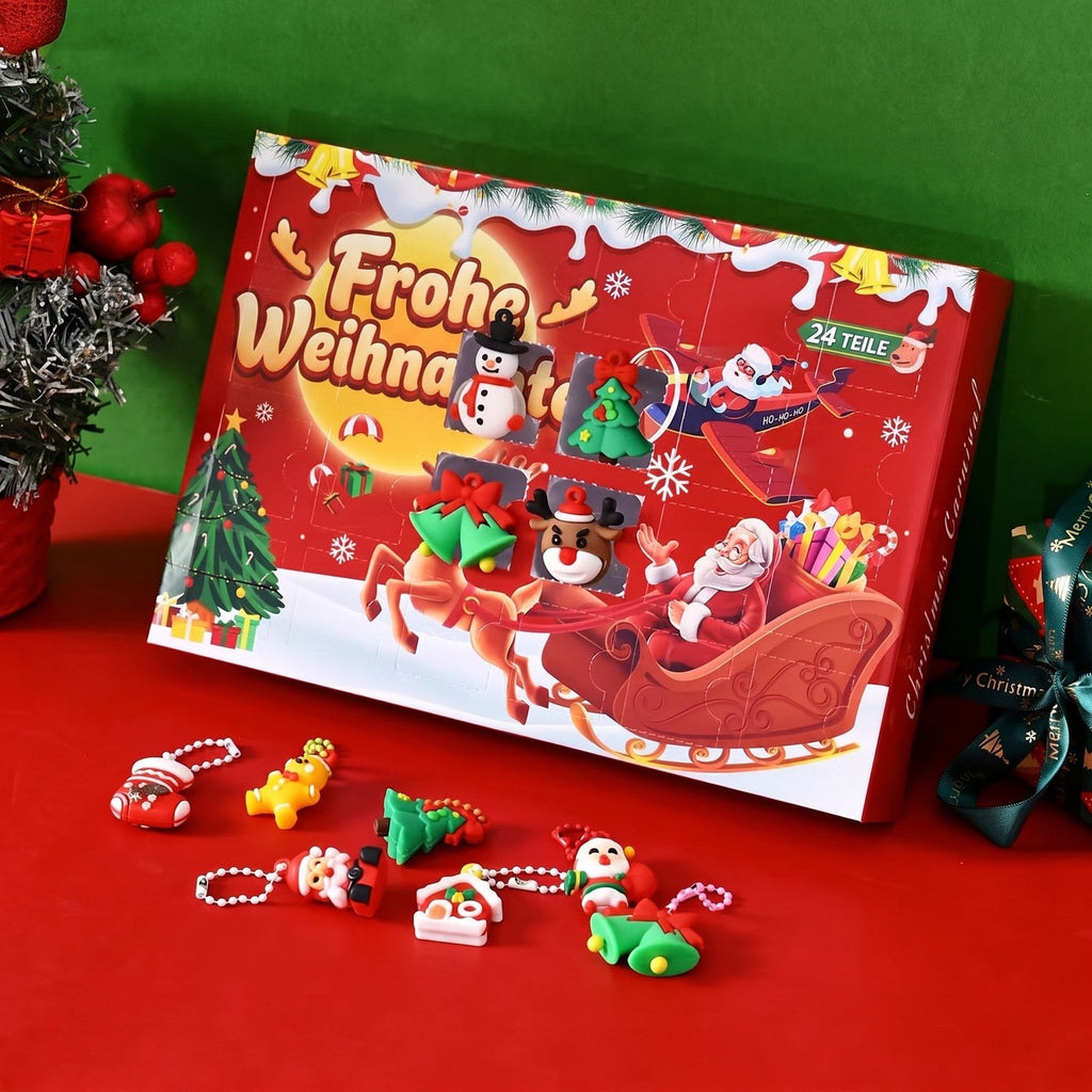 Christmas Figures Advent Calendar with 24 Resin Mini Figures 2026