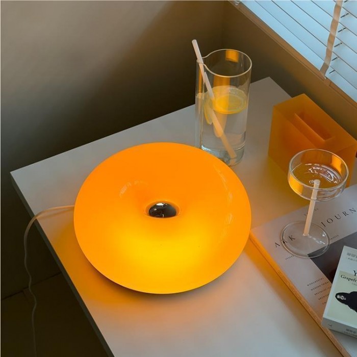 Bauhaus Wall Light & Table Lamp – Minimalist White Glass & Metal Mood Light for Living Room
