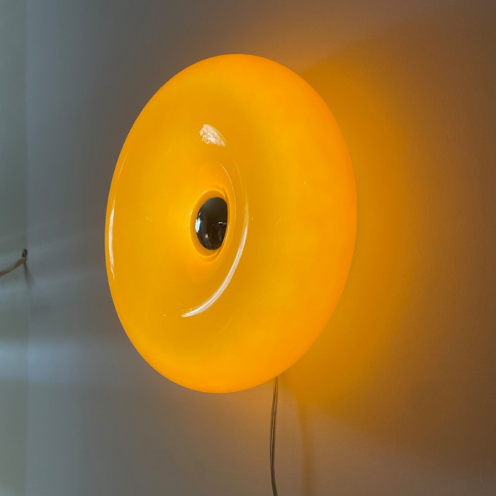 Bauhaus Wall Light & Table Lamp – Minimalist White Glass & Metal Mood Light for Living Room
