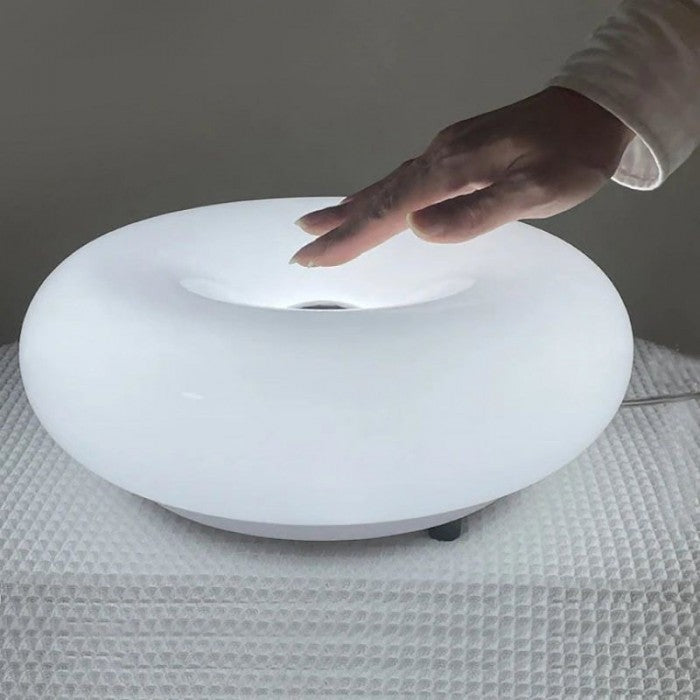 Bauhaus Wall Light & Table Lamp – Minimalist White Glass & Metal Mood Light for Living Room