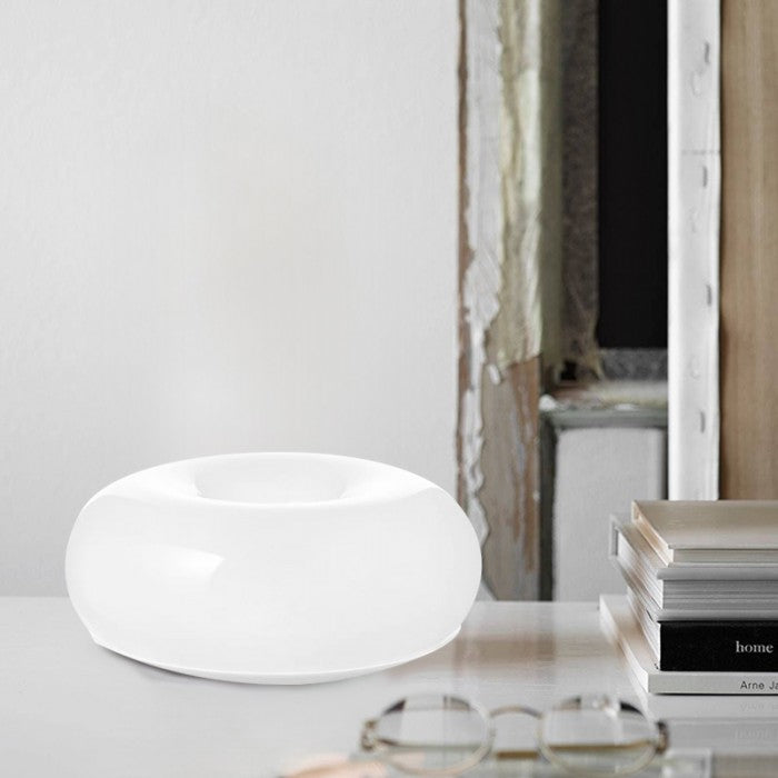 Bauhaus Wall Light & Table Lamp – Minimalist White Glass & Metal Mood Light for Living Room