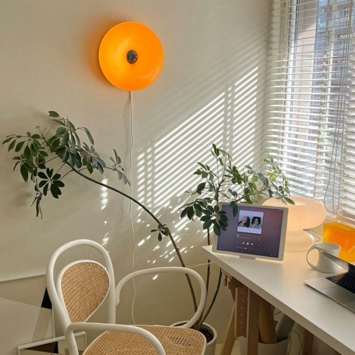 Bauhaus Wall Light & Table Lamp – Minimalist White Glass & Metal Mood Light for Living Room