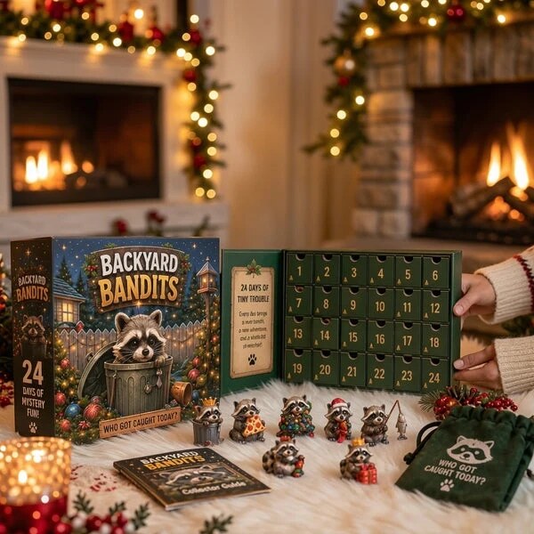 Raccoon Advent Calendar with 24 Collectable Raccoon Figures 2026