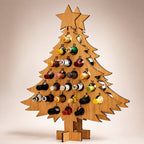 Fillable Wooden Advent Calendar Holder for Mini Wine & Beer Bottles 2026