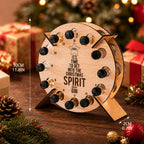 Fillable Wooden Advent Calendar Holder for Mini Wine & Beer Bottles 2026