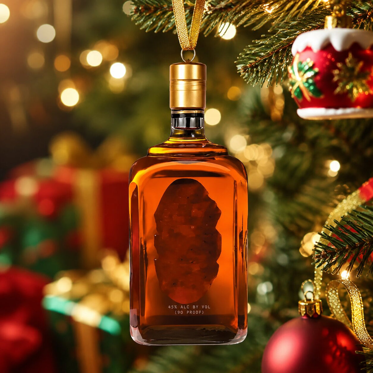 Whisky Bottle Ornament Advent Calendar with 24 Bottle Motifs, No Alcohol 2026